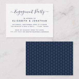 Modern Simple Script-Engagement Party Ticket