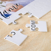 Modern Simple Script Family Photo Collage Puzzle (Seite)