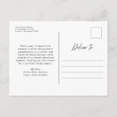 Modern Simple Script Frohe Weihnachten Foto (Rückseite)