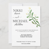 Modern Simple Script Minimalistisch Boho Wedding Einladung (Vorderseite)