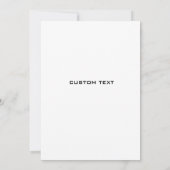 Modern Simple Script Minimalistisch Boho Wedding Einladung (Rückseite)