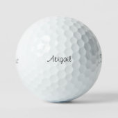 Modern Simple Script Name Titleist Pro V1 Golfball (Vorderseite)