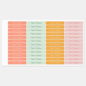 Modern Simple Script Pink Girl Waterproof Name Etiketten (Blatt)