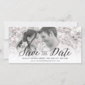 Modern Simple Script Save the Date Foto Card (Vorderseite)