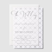 Modern Simple Script Wedding Ovelay Pergament Einladungen (Versetzt (Einladung))