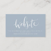 Modern Simple Script Wedding Website Einfügen Kart Platzkarte (Vorderseite)