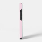 Modern Simple Shadow Monogram Initials Pink Green iPhone Hülle (Linke Seite)