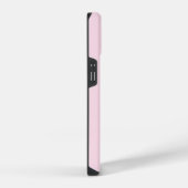 Modern Simple Shadow Monogram Initials Pink Green iPhone Hülle (Rechte Seite)