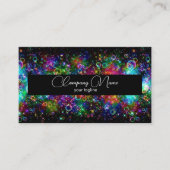 Modern Simple Shine Rainbow Balloons schwarz und w Visitenkarte (Vorderseite)