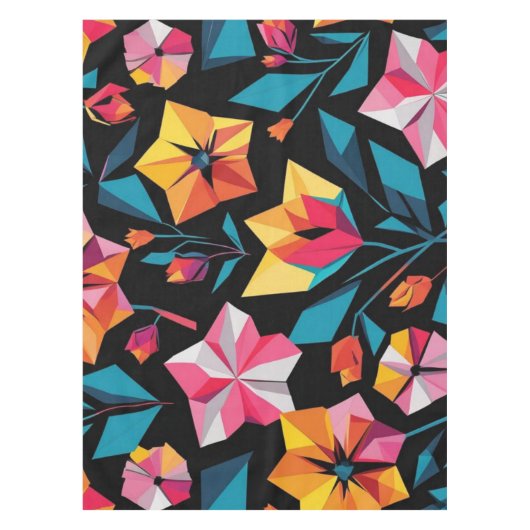 modern Simple Star geometric colorful pattern Tischdecke (Vorderseite)
