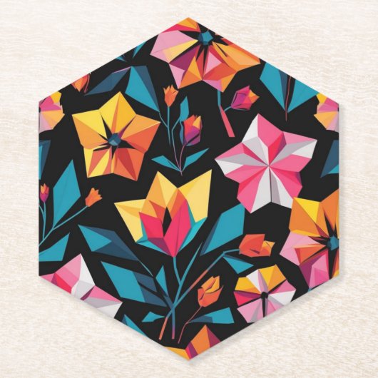 modern Simple Star geometric colorful pattern Untersetzer (Vorderseite)