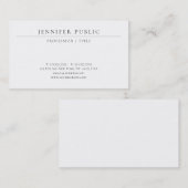 Modern Simple Template Elegant Luxury Paper Visitenkarte (Vorne/Hinten)