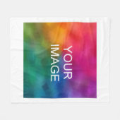 Modern Simple Template Upload Image Foto oder Logo Fleecedecke (Vorderseite (Horizontal))