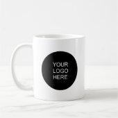 Modern Simple Template Upload Your Business Logo Kaffeetasse (Links)