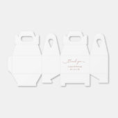 Modern Simple Terracotta Script Vielen Dank Geschenkschachtel (Ungefaltet)