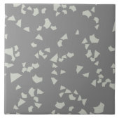 Modern Simple Terrazzo Grau White Fliese (Vorderseite)