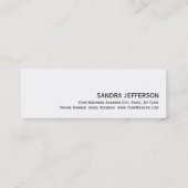 Modern Simple Trend Hair Stylist Minimalistischer Mini Visitenkarte (Rückseite)