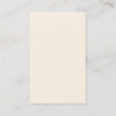 Modern Simple Trendy Minimalist Plain Cream Visitenkarte (Rückseite)