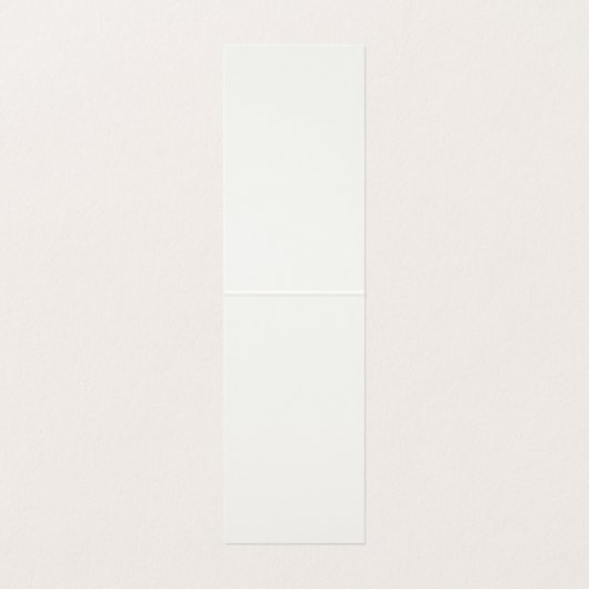 Modern Simple Trendy Minimalist Plain Cream Visitenkarten (Innenseite Aufgefaltet)