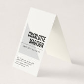 Modern Simple Trendy Minimalist Plain Cream Visitenkarten (Vorderseite)