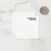 Modern Simple Trendy Minimalist Plain Mitteilungskarte (Vorderseite/Rückseite Beispiel)