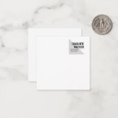 Modern Simple Trendy Minimalist Plain Mitteilungskarte (Vorderseite/Rückseite Beispiel)