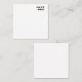 Modern Simple Trendy Minimalist Plain Mitteilungskarte (Vorne/Hinten)