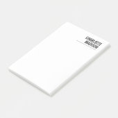 Modern Simple Trendy Minimalist Plain Post-it Klebezettel (angewinkelt)