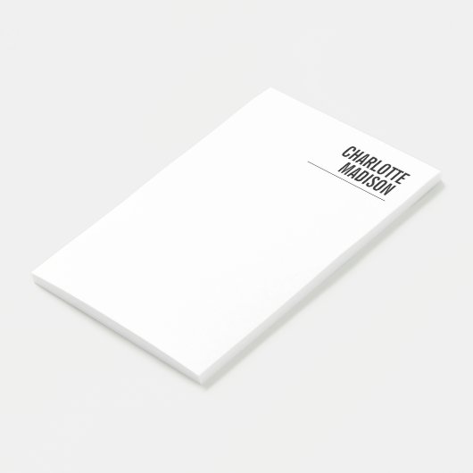 Modern Simple Trendy Minimalist Plain Post-it Klebezettel (angewinkelt)