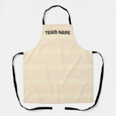 Modern Simple Two Tone Stripe Geometric Boho braun Schürze (Vorderseite)