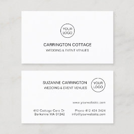 Modern Simple Typografy Logo. Minimalistisch Visitenkarte