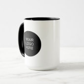 Modern Simple Upload Your Business Logo Combo Tasse (Vorderseite Links)