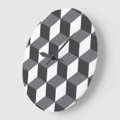 Modern, simple, urban architectural cubes pattern große wanduhr (Winkel)