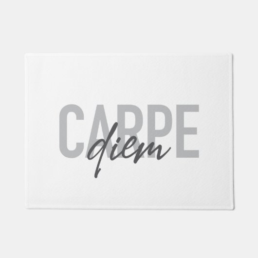 Modern, simple, urban, cool design Carpe Diem Fußmatte (Vorderseite)