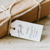 Modern Simple Vathers Day Vielen Dank für Ihre Unt Geschenkanhänger