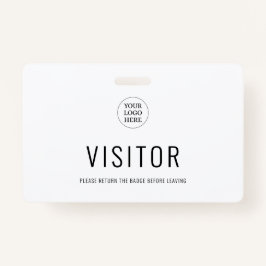 Modern Simple Visitenpass Company Logo Ausweis