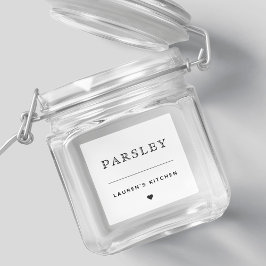 Modern Simple Water proof Kitchen Spice Jar Label