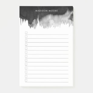 Modern Simple Watercolor Typografy To do list Post-it Klebezettel