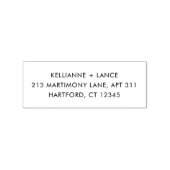 Modern Simple Wedding Gummistempel (Prägung)