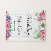 Modern Simple wedding Photo Puzzle (Horizontal)