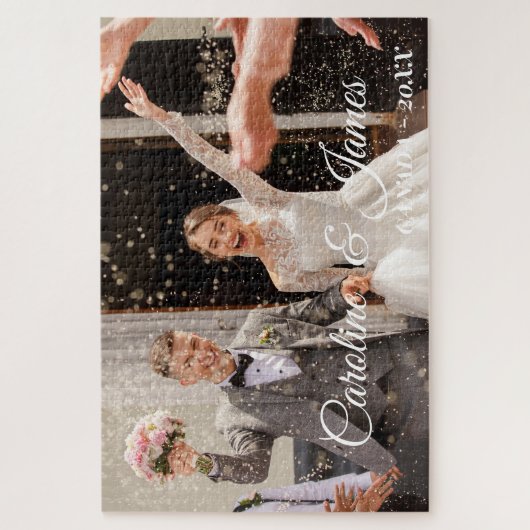 Modern Simple wedding Photo Puzzle (Vertikal)