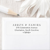 Modern Simple Wedding Return Address (Insitu)