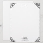 Modern Simple White Professional Briefbogen (Vorne/Hinten)