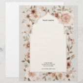 Modern Simple White Professional Briefbogen (Vorne/Hinten)