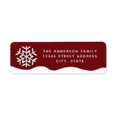 Modern Simple Winter Snowflake Snowdon Weihnachten (Vorne)