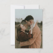 Modern sind wir Verlobt 2-Foto-Einladung Einladung (Rückseite)