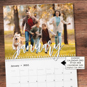 Modern Single Photo Script Custom Kalender