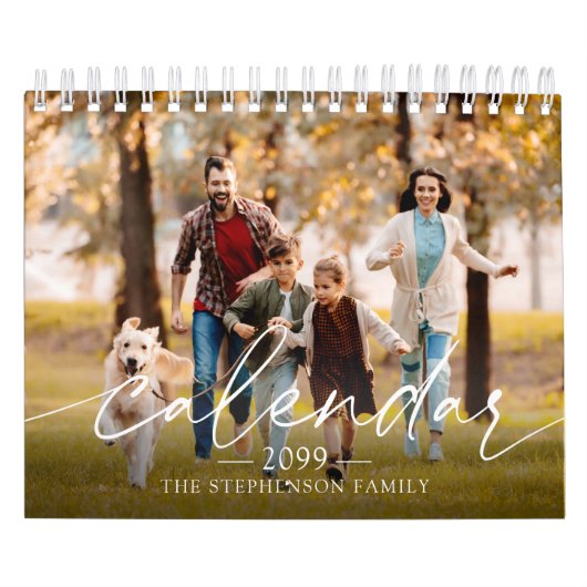 Modern Single Photo Script Custom Kalender (Titelbild)