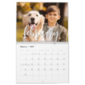 Modern Single Photo Script Custom Kalender (Feb 2027)