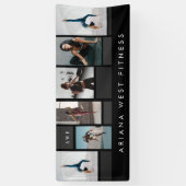 Modern Six Photo Collage Personal Trainer Fitness Banner (Vertikal)